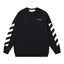 Off-White Diagonal Stripe Logo Sweatshirt Black