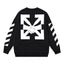 Off-White Arrow Handshake Graphic Sweatshirt Black