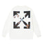 OFF WHITE Painting Arrow Graphic Crewneck Sweatshirt White