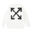 Off-White Brush Arrow Graphic Sweatshirt White