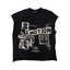 “Newspaper” Sleeveless tee