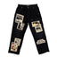 Black “Newspaper” Carpenter Pants