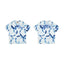 Gallery Dept. Splatter Tie-Dye Short Sleeve T-Shirt - Blue/White