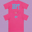 Gallery Dept. Arch Logo Short Sleeve T-Shirt - Pink/Cyan