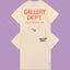 Gallery Dept. Hollywood Logo Short Sleeve T-Shirt - Cream/Orange