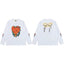 Gallery Dept. Puzzle Heart & Rose Graphic Long Sleeve T-Shirt - White
