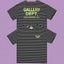 Gallery Dept. Striped Hollywood Logo Short Sleeve T-Shirt - Black/White