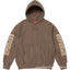 Supreme Sleeve Logo Hooded Sweatshirt - Brown