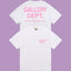 Gallery Dept. Hollywood Logo Short Sleeve T-Shirt - White/Pink