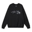 The North Face Mountain Texture Half Dome Logo Crewneck Sweatshirt – Black