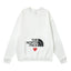 The North Face x COMME des GARÇONS PLAY Heart Logo Crewneck Sweatshirt – White