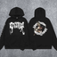 REVENGE Angel Graphic Fleece Hoodie – Black