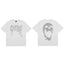 REVENGE White Cracked Skull T-Shirt