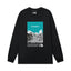 The North Face Sagarmatha Mountain Graphic Long Sleeve T-Shirt – Black