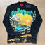 GodSpeed Washed Black Supercar Graphic Long Sleeve T-Shirt