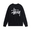 STUSSY Basic Logo Crewneck Sweatshirt Black
