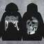 REVENGE Skull Graphic Pullover Hoodie