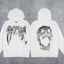 REVENGE Graphic Skull Pullover Hoodie