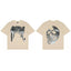 REVENGE Beige Skull Graphic T-Shirt