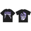 REVENGE Purple Skull Graphic T-Shirt