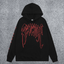REVENGE Red Outline Graphic Pullover Hoodie