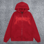 REVENGE Gothic Flame Zip-Up Fleece Hoodie