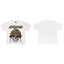 GodSpeed White Skull Helmet Graphic T-Shirt