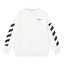 Off-White Diagonal Stripe Logo Sweatshirt White