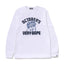 BAPE x OVO Collegiate Long Sleeve Tee White