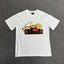 Graphic Print White T-Shirt Unisex Streetwear Casual Short Sleeve Tee