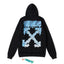 Off-White Black Blue Arrow Graphic Hoodie