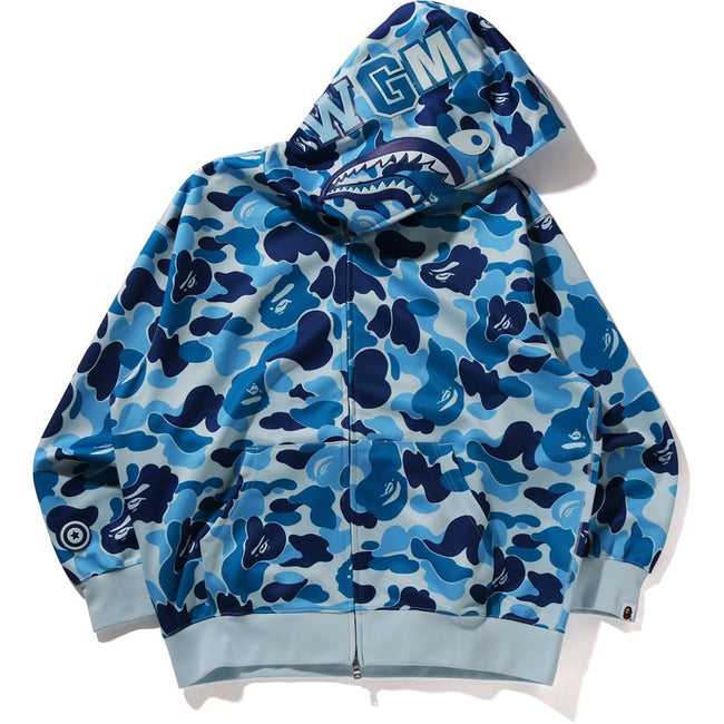 ABC CAMO POLYESTER RELAXED FIT SHARK FULL ZIP HOODIE MENS Hover Image