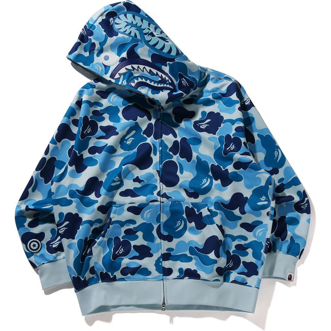 ABC CAMO POLYESTER RELAXED FIT SHARK FULL ZIP HOODIE MENS Main Image