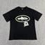Black Graphic Print T-Shirt Unisex Streetwear Casual Short Sleeve Tee