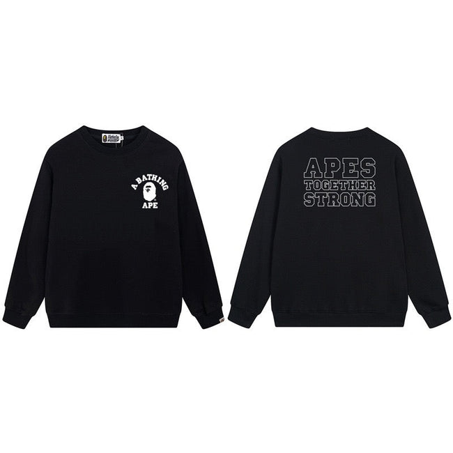 A BATHING APE Apes Together Strong Logo Crewneck Sweatshirt Hover Image