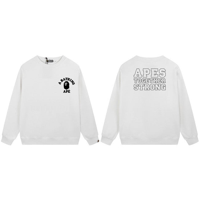 A BATHING APE Apes Together Strong Logo Crewneck Sweatshirt Hover Image