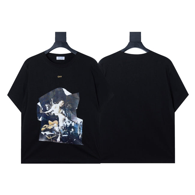 Off-White Art Graphic T-Shirt Black Hover Image