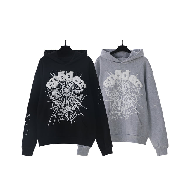 Sp5der OG Web Hoodie Black Hover Image