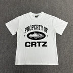 Black Graphic Print T-Shirt Unisex Streetwear Casual Short Sleeve Tee