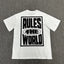 Graphic Print Oversized T-Shirt Streetwear Casual Short Sleeve Tee