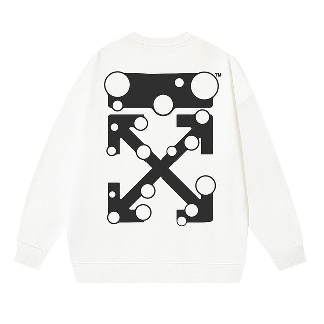 OFF WHITE Bubble Arrow Logo Crewneck Sweatshirt White Hover Image