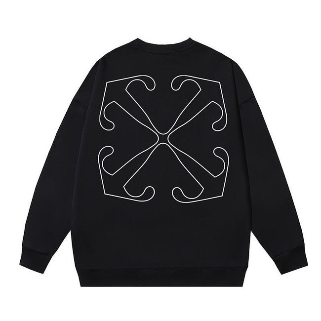 OFF WHITE Outline Arrow Logo Crewneck Sweatshirt Hover Image