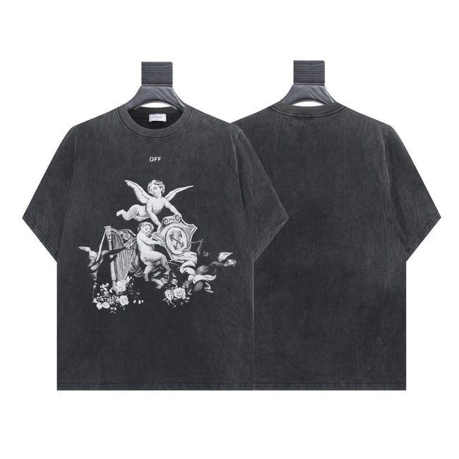 Off-White Vintage Angel Graphic Black T-Shirt Hover Image