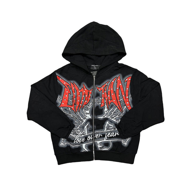 EMOTION Graphic Zip Up Hoodie Hover Image