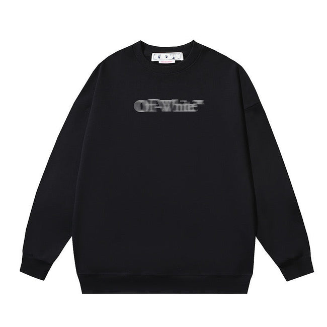 OFF WHITE Blur Logo Crewneck Sweatshirt Black Hover Image