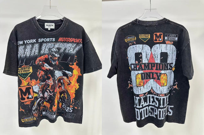 MAJESTIK Moto Sports Graphic T-Shirt Hover Image