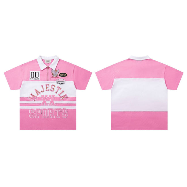 Majestik Sports Zip Polo Shirt Hover Image