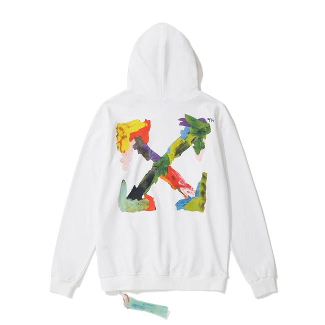 Off-White White Colorful Arrow Hoodie Hover Image