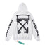 Off-White White Black Spray Arrow Hoodie