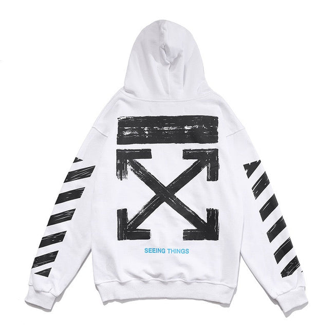 Off-White™ White Arrow Graphic Pullover Hoodie Hover Image